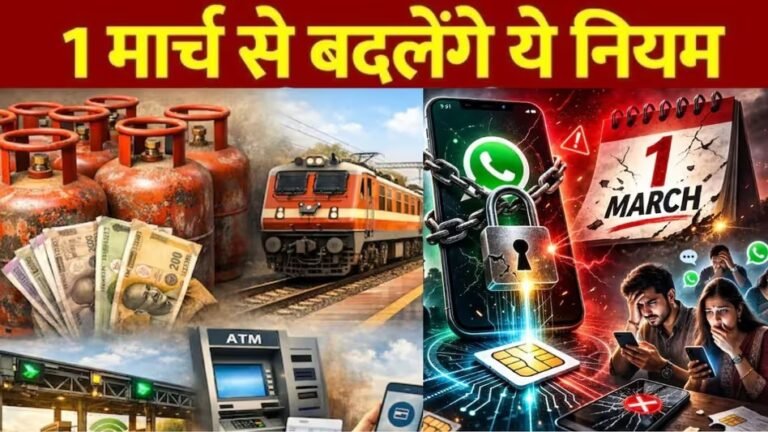 सावधान! 1 मार्च से बदल रहे हैं ऑनलाइन टिकट, UPI, LPG और CNG के नियम, आम जनता पर होगा सीधा असर