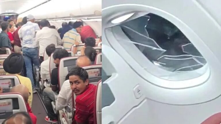 आसमान में बवाल! गुस्साए पैसेंजर ने प्लेन की विंडो तोड़ी, फ्लाइट में मचा हड़कंप