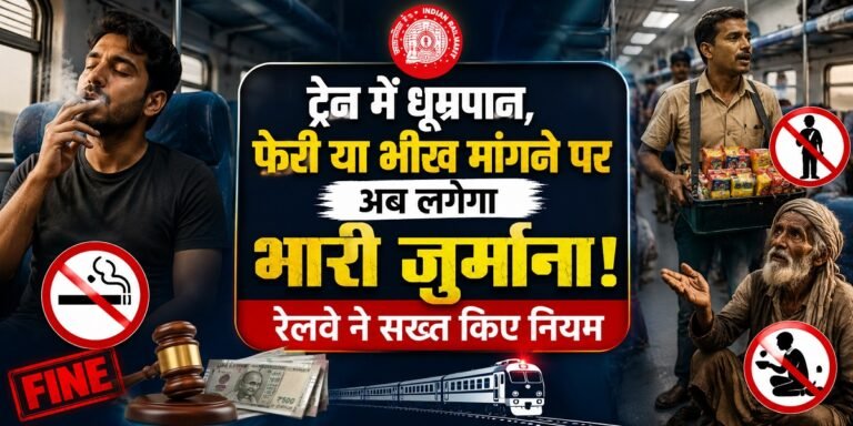 Indian Railways Penalty: ट्रेन में धूम्रपान, फेरी या भीख मांगने पर अब लगेगा भारी जुर्माना, रेलवे ने सख्त किए नियम