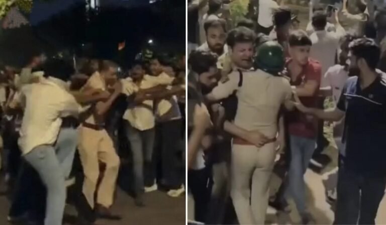 CJP Protest Jantar Mantar: जंतर-मंतर पर CJP प्रदर्शन में बवाल, हिंसा के बीच ACP को दौड़ा-दौड़ाकर पीटने का VIDEO वायरल