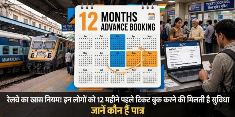रेलवे का खास नियम! इन लोगों को 12 महीने पहले टिकट बुक करने की मिलती है सुविधा, जानें कौन हैं पात्र