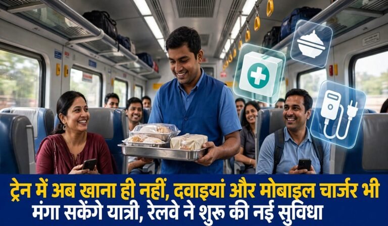 ट्रेन में अब खाना ही नहीं, दवाइयां और मोबाइल चार्जर भी मंगा सकेंगे यात्री, रेलवे ने शुरू की नई सुविधा